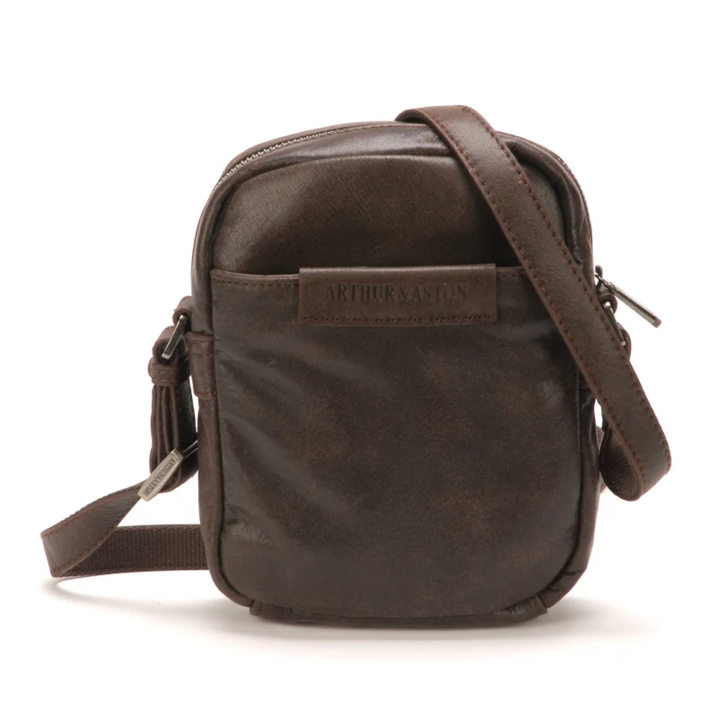 Sac bandoulière en cuir petit format Diego Arthur&Aston 1438-24 – Image 3