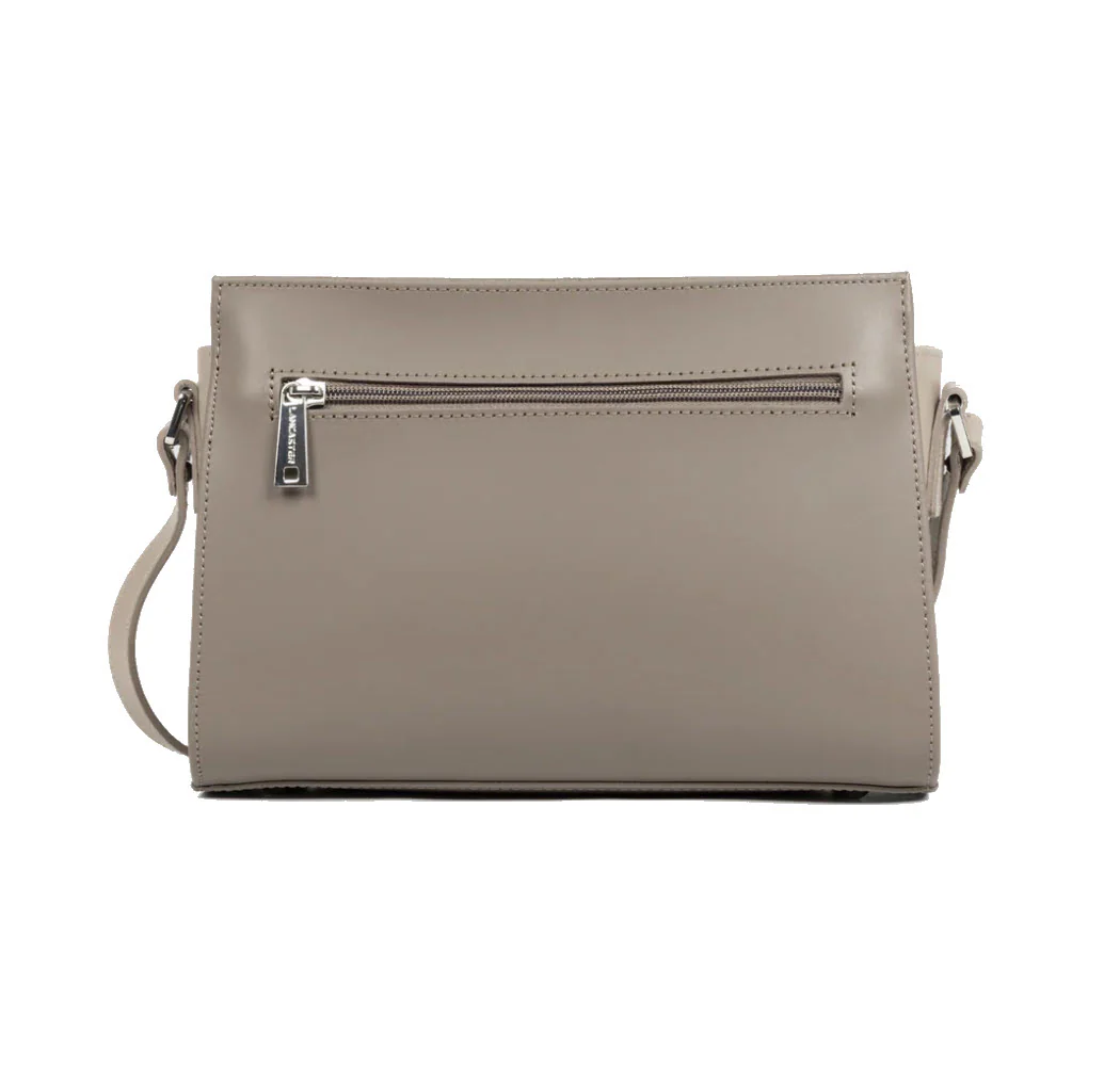 Sac à main trotteur Lancaster-Smooth Taupe Galet – Image 3