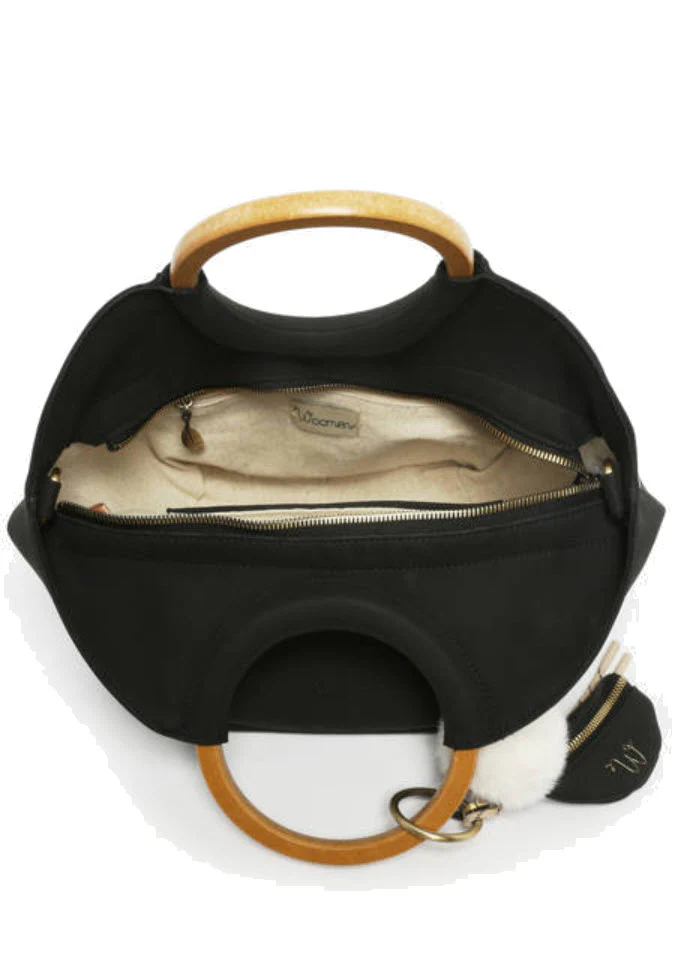 Sac à main vegan Crocus Woomen Noir – Image 3