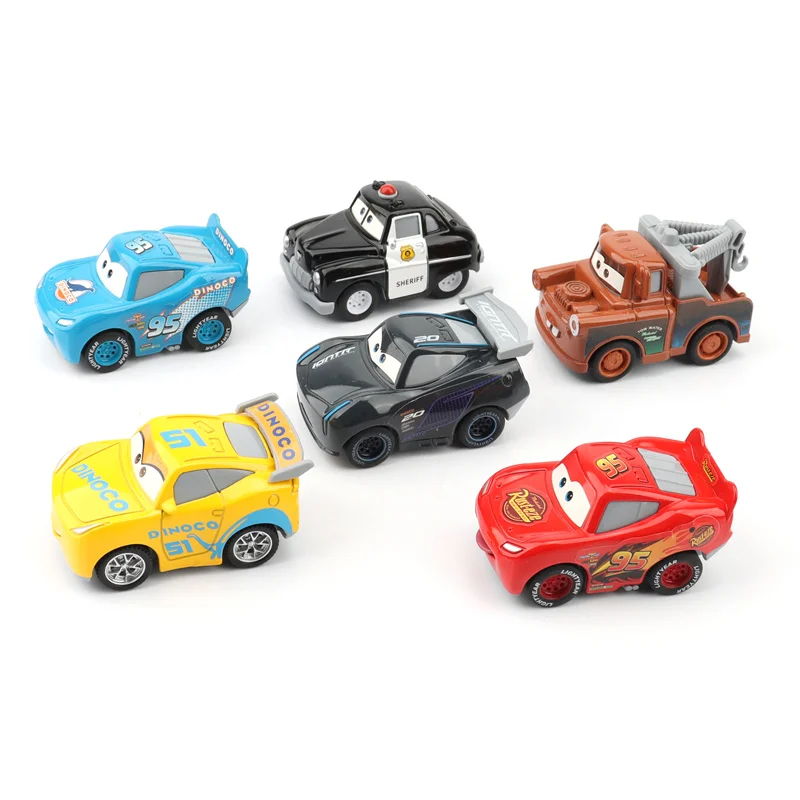 Mini Racer Cars - Flash McQueen Bleu Dinoco – Image 5