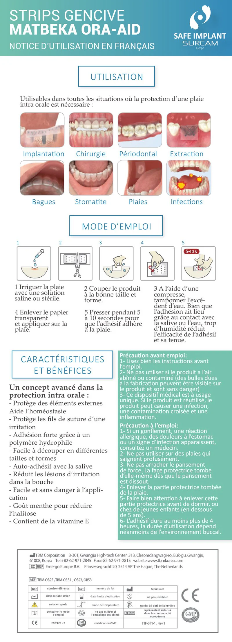 Ora-Aid pansement intra-oral - Boîte de 20 (25 x 15 mm) | MATBEKA – Image 4