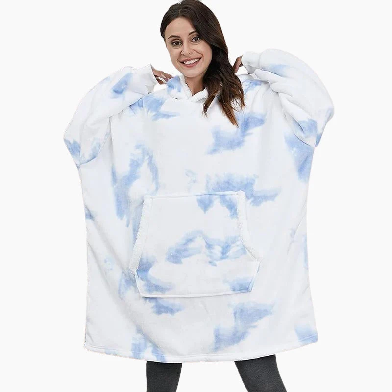 Sweat Plaid Pilou Pilou Bleu Ciel – Image 2